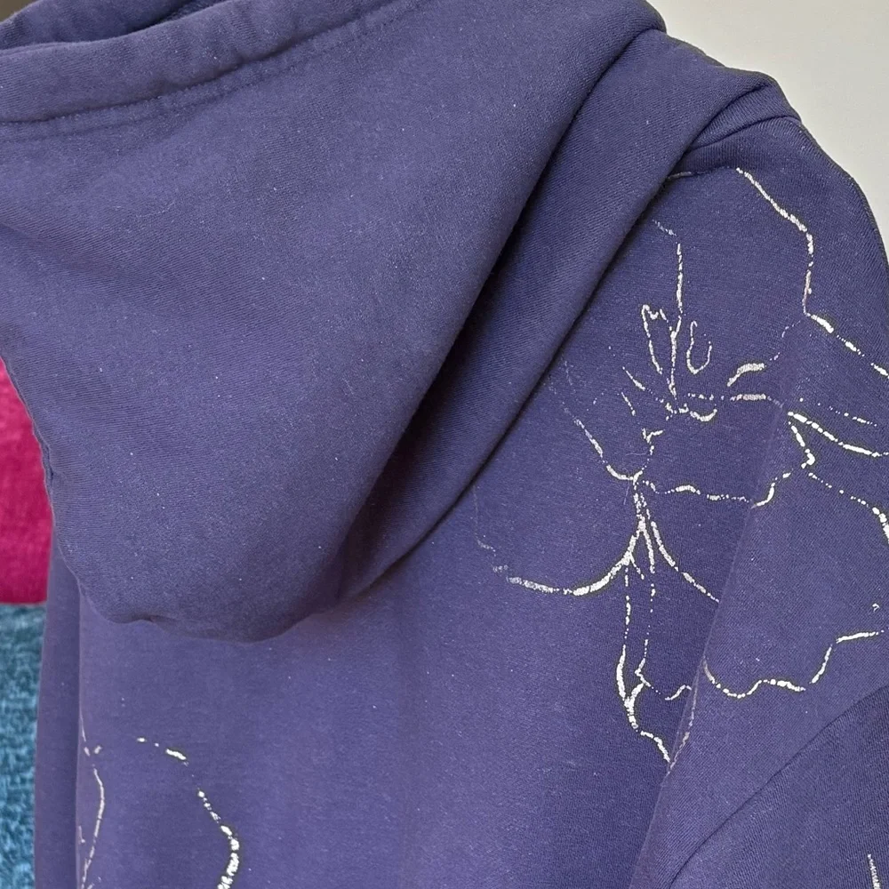 daily practice by Anthropologie purple hooded sweatshirt - Picture 3 of 11